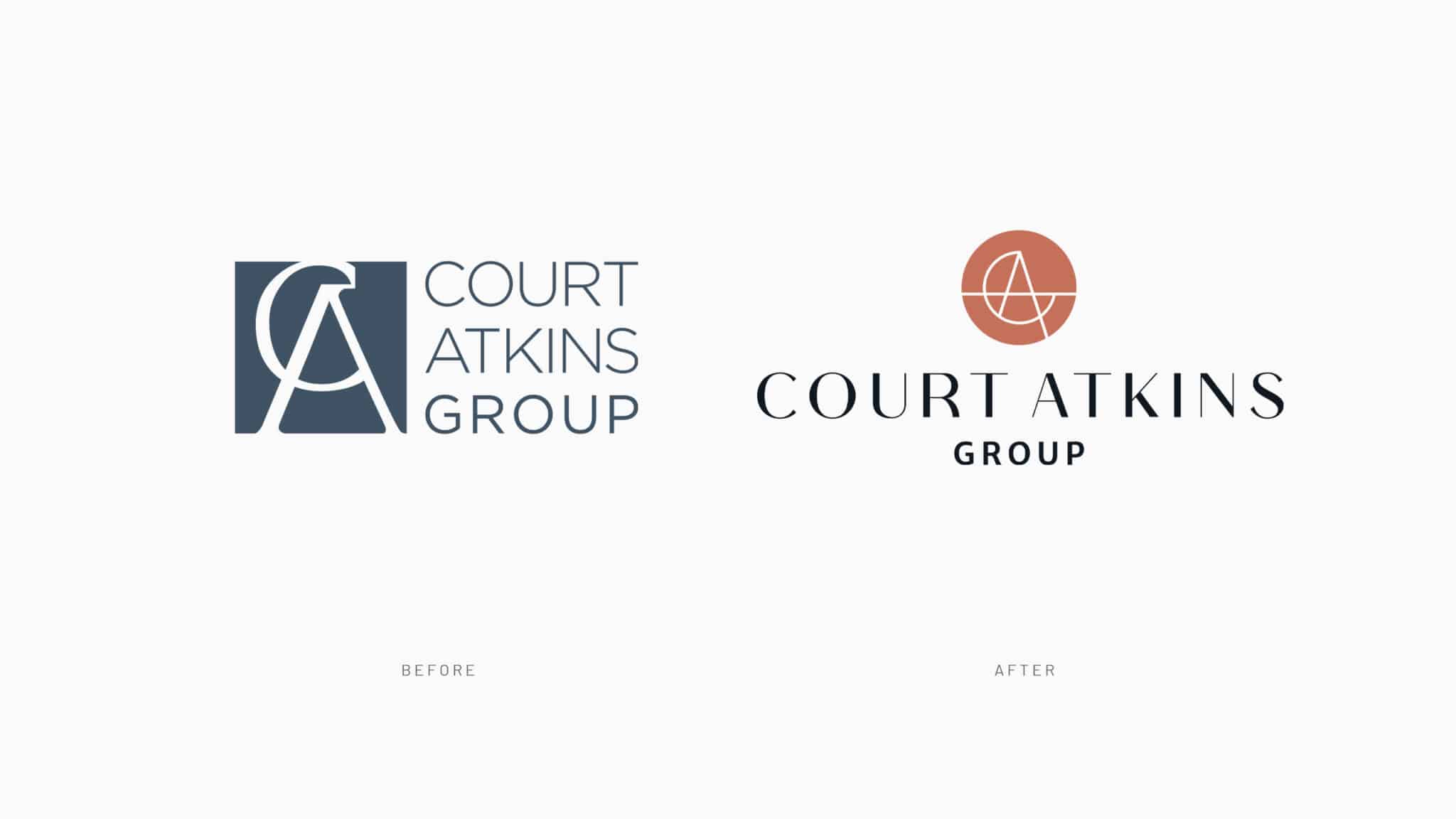 Court Atkins Group Before and After Logo