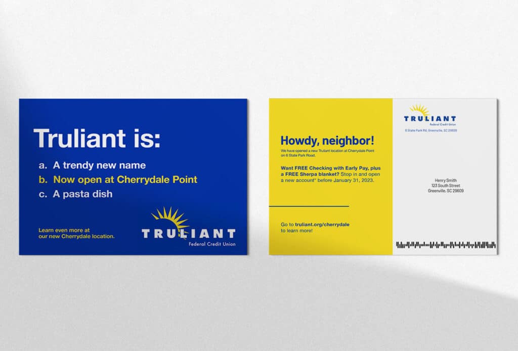 Truliant Marketing Strategy Direct Mail