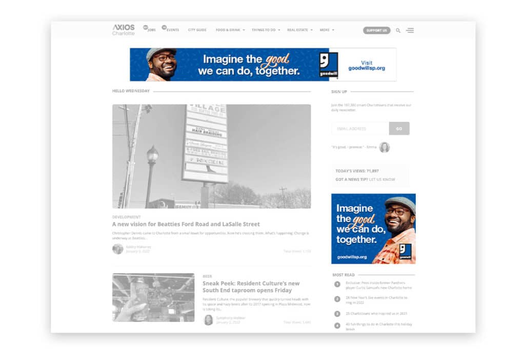 Goodwill of the Southern Piedmont Paid Media