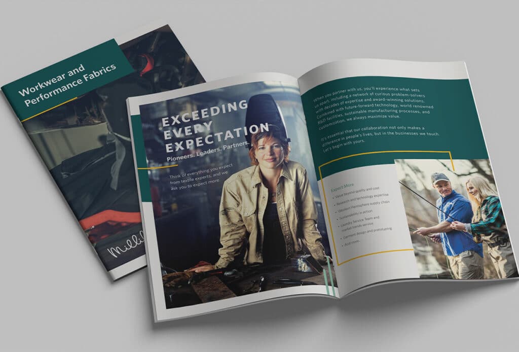 Milliken Workwear Brochure Design