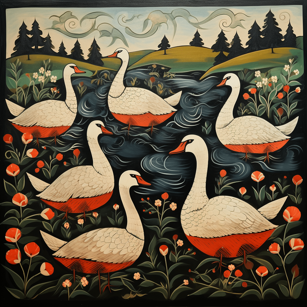 AI Geese Laying