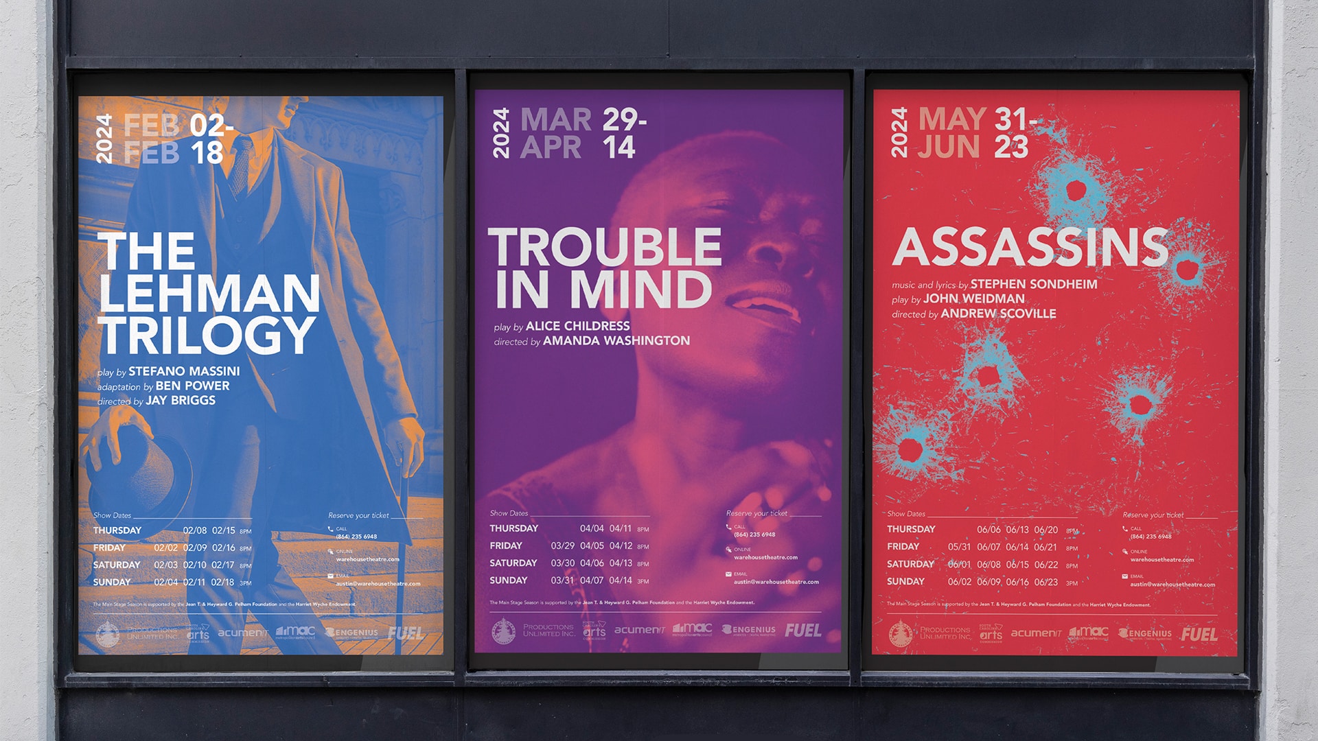 Warehouse Theatre 50th Season Campaign Design