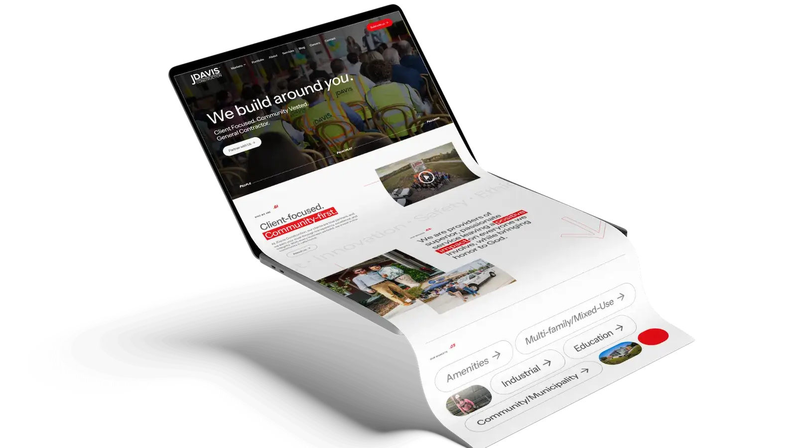 Jdavis website example