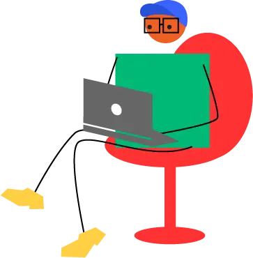 Man with laptop