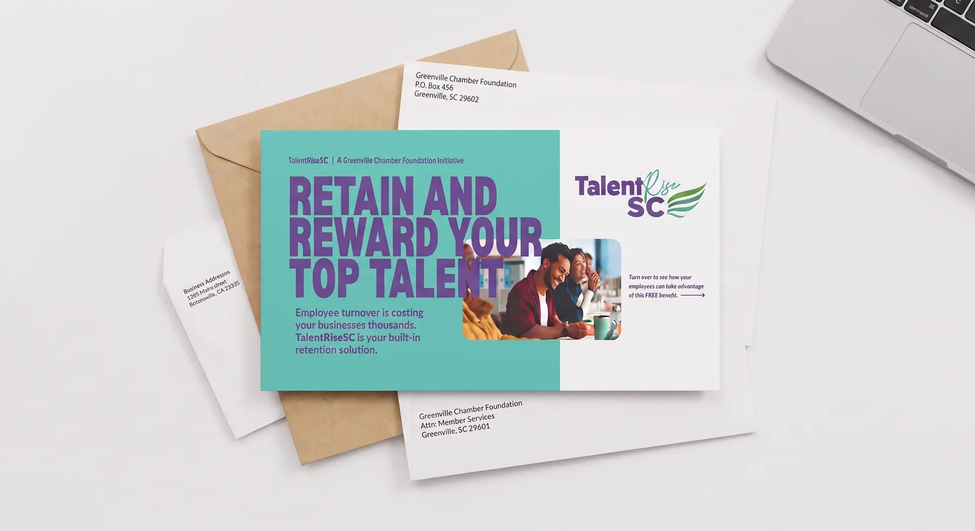 TalentRiseSC Direct Mail Design