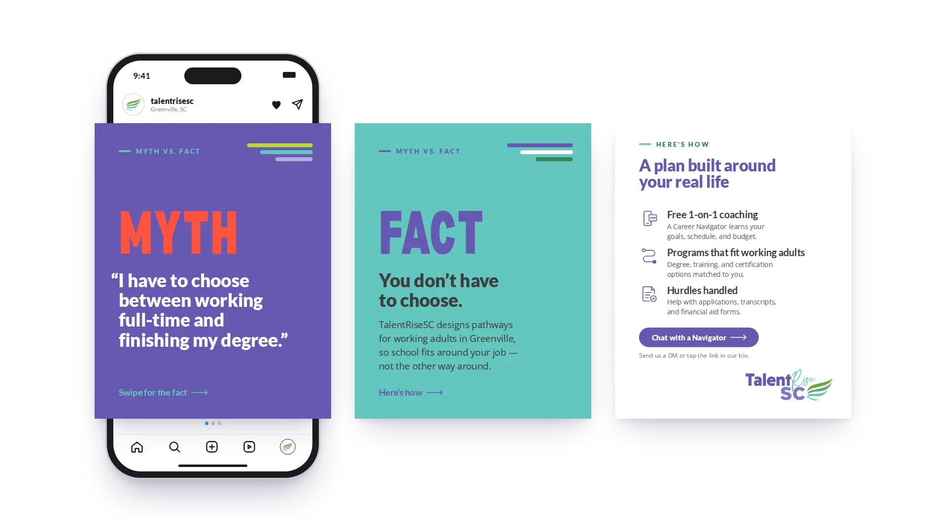TalentRiseSC Social Post Myth vs. Fact