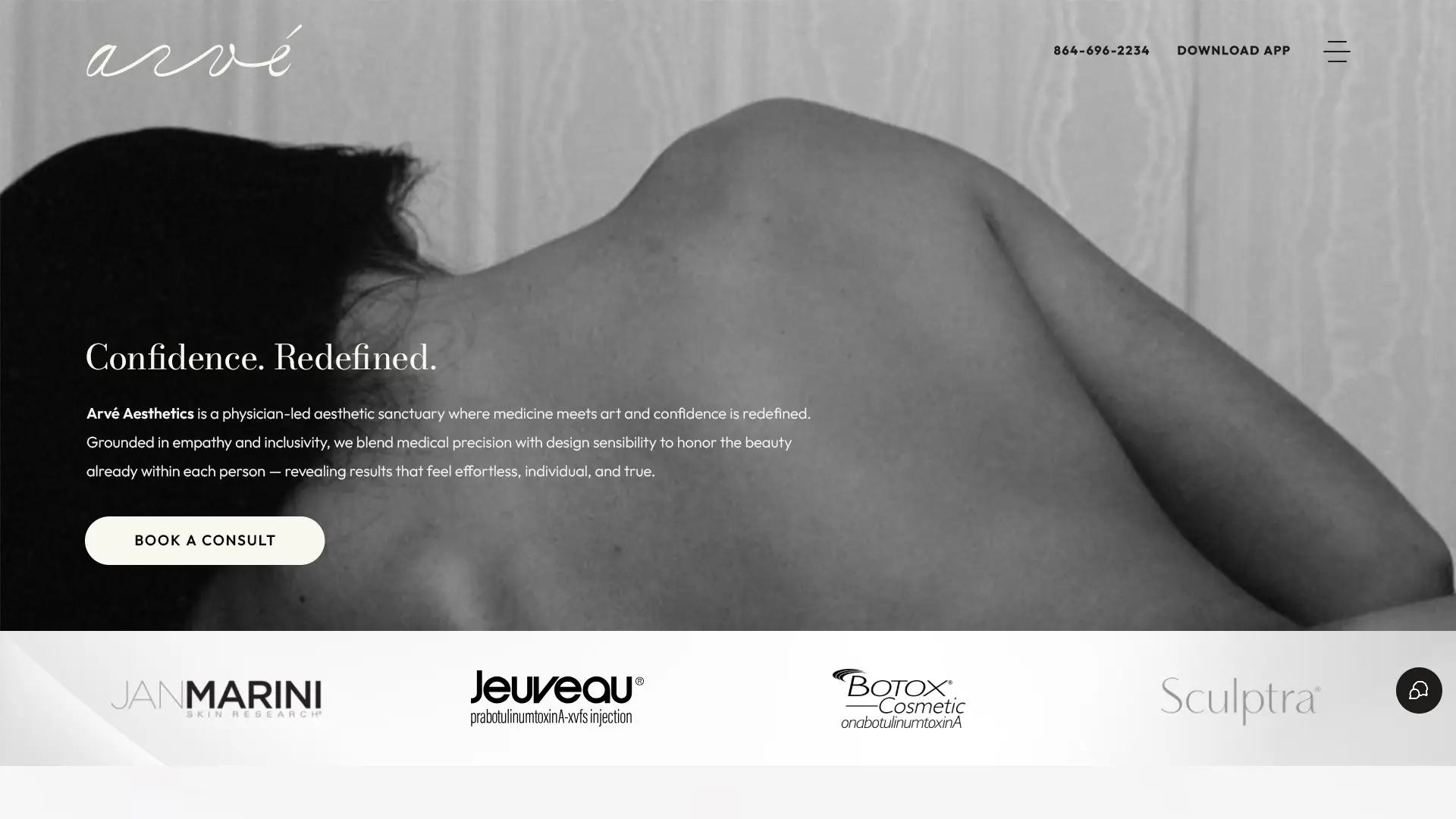 Arvé Aesthetics Website Look & Feel